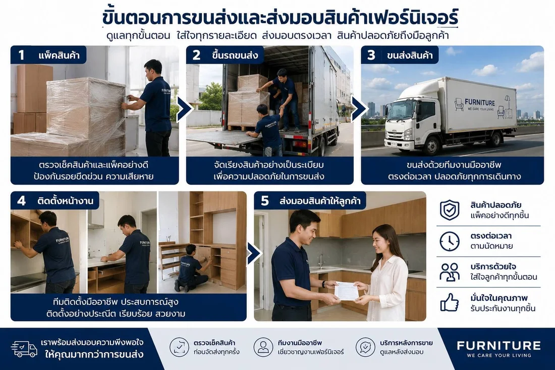 ขนส่งและส่งมอบถึงหน้างาน ภาพที่ 1