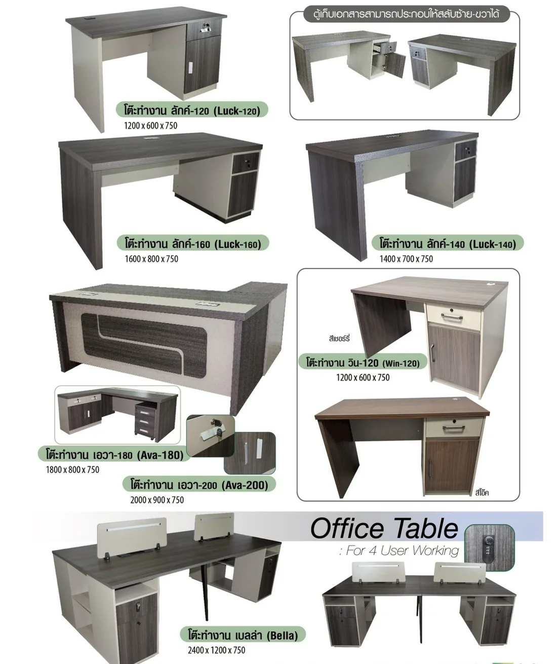 โต๊ะทำงาน Office Table
