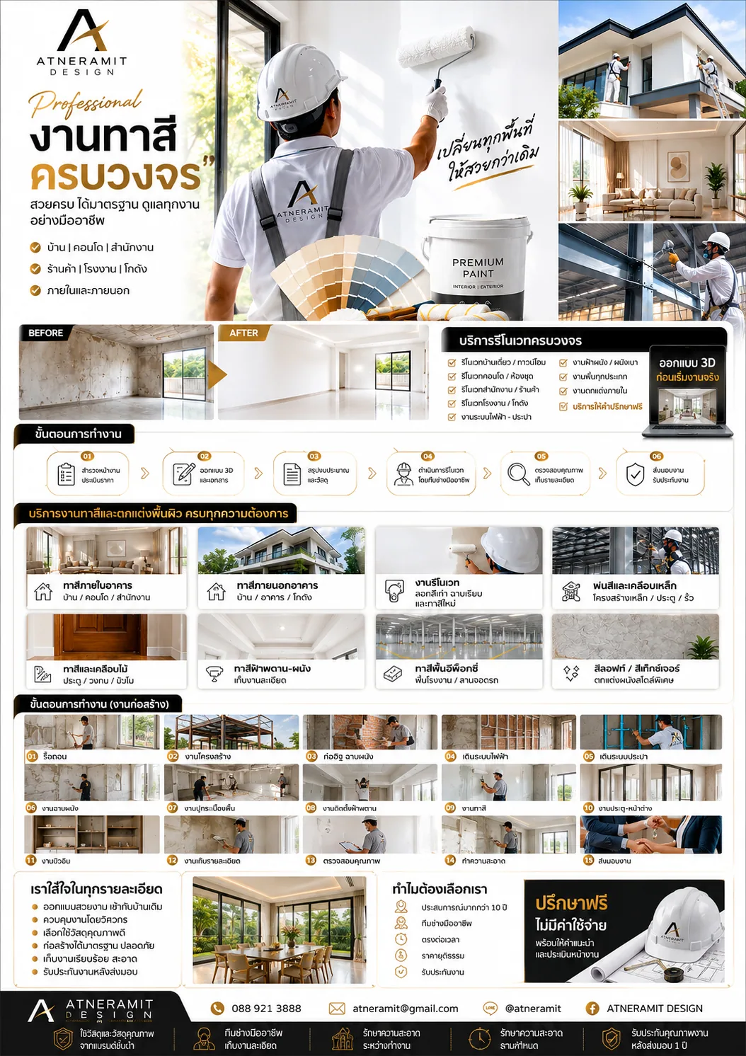 งานรีโนเวท & ต่อเติม ตัวอย่างที่ 3